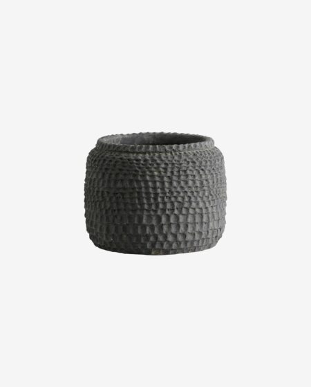 Nordal - AOBA krukke, L, cement - grå - Ø21 Ã H18 cm